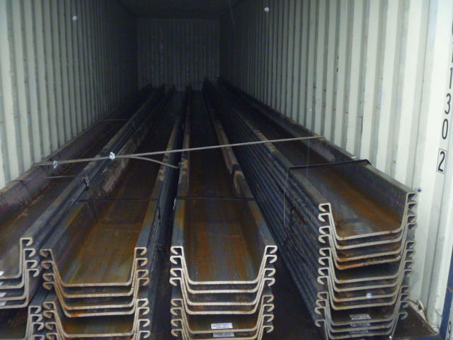 304 tons 3w type Hot rolled Sheet PIling shipped to USA 