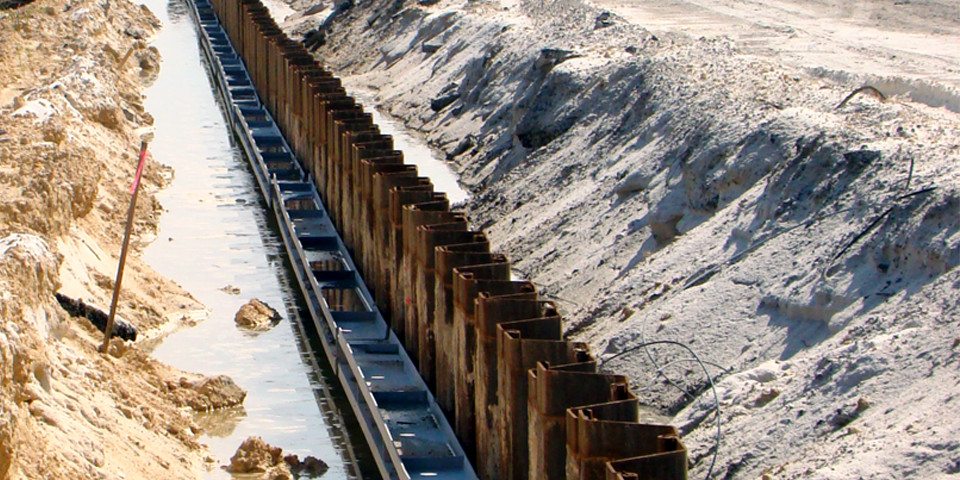 Shoreline Steel Sheet Piling