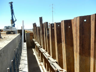 Sheet piling wall comparision