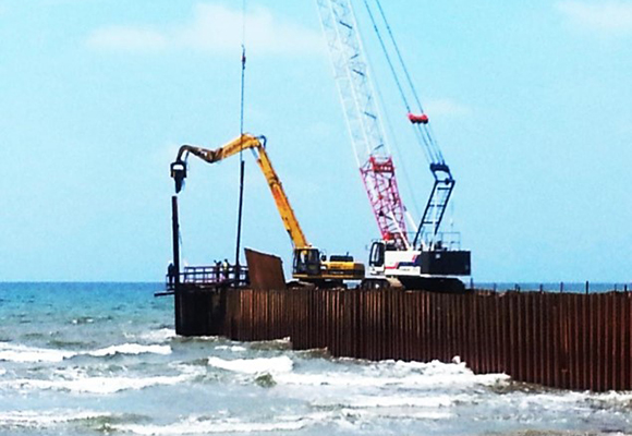 Sheet piling Works - Coffer Dams, Temporary or Permanent Retaining Walls