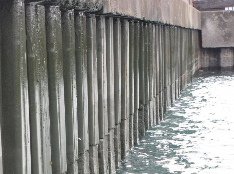 Sheet piling walls