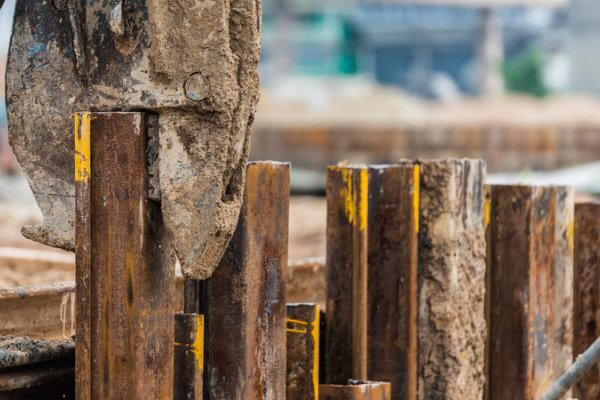 Cofferdam of sheet piling