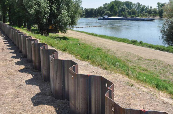 The sheet pile wall technique