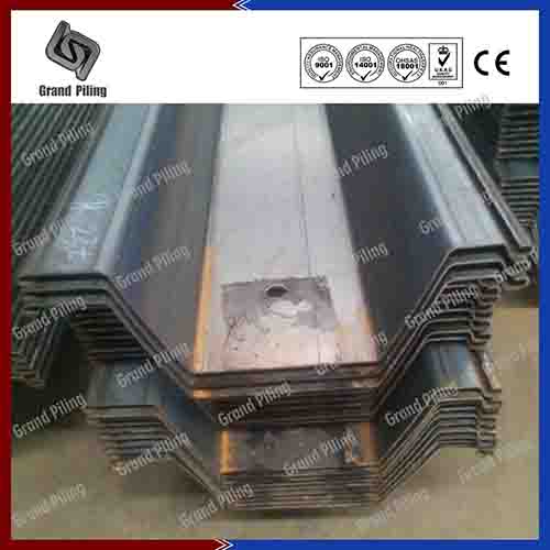 omega type sheet piles