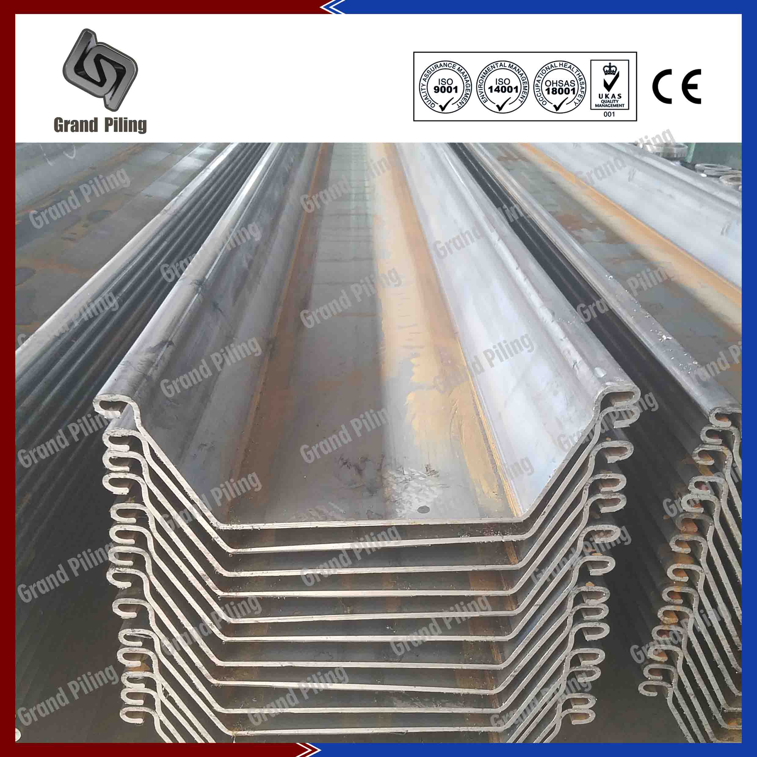 U type sheet piles