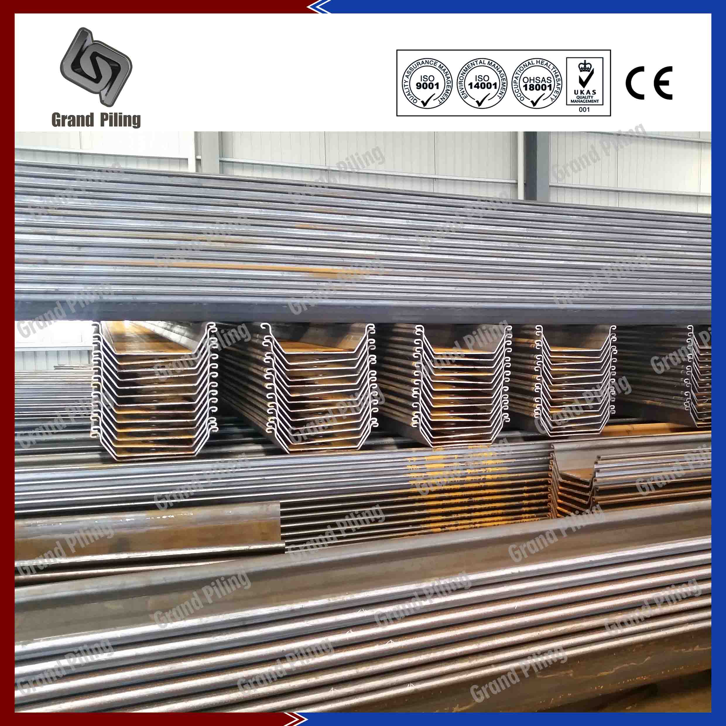 U type sheet piles